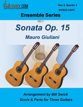 Sonata, Op. 15 Guitar and Fretted sheet music cover